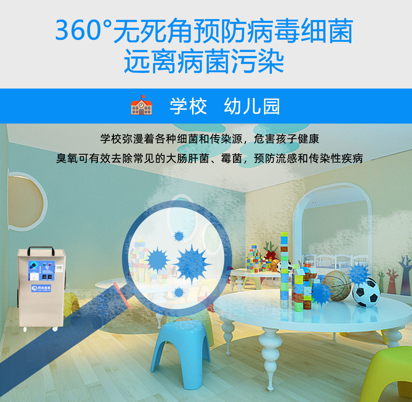 學(xué)校，酒店移動式臭氧消毒機(圖3)